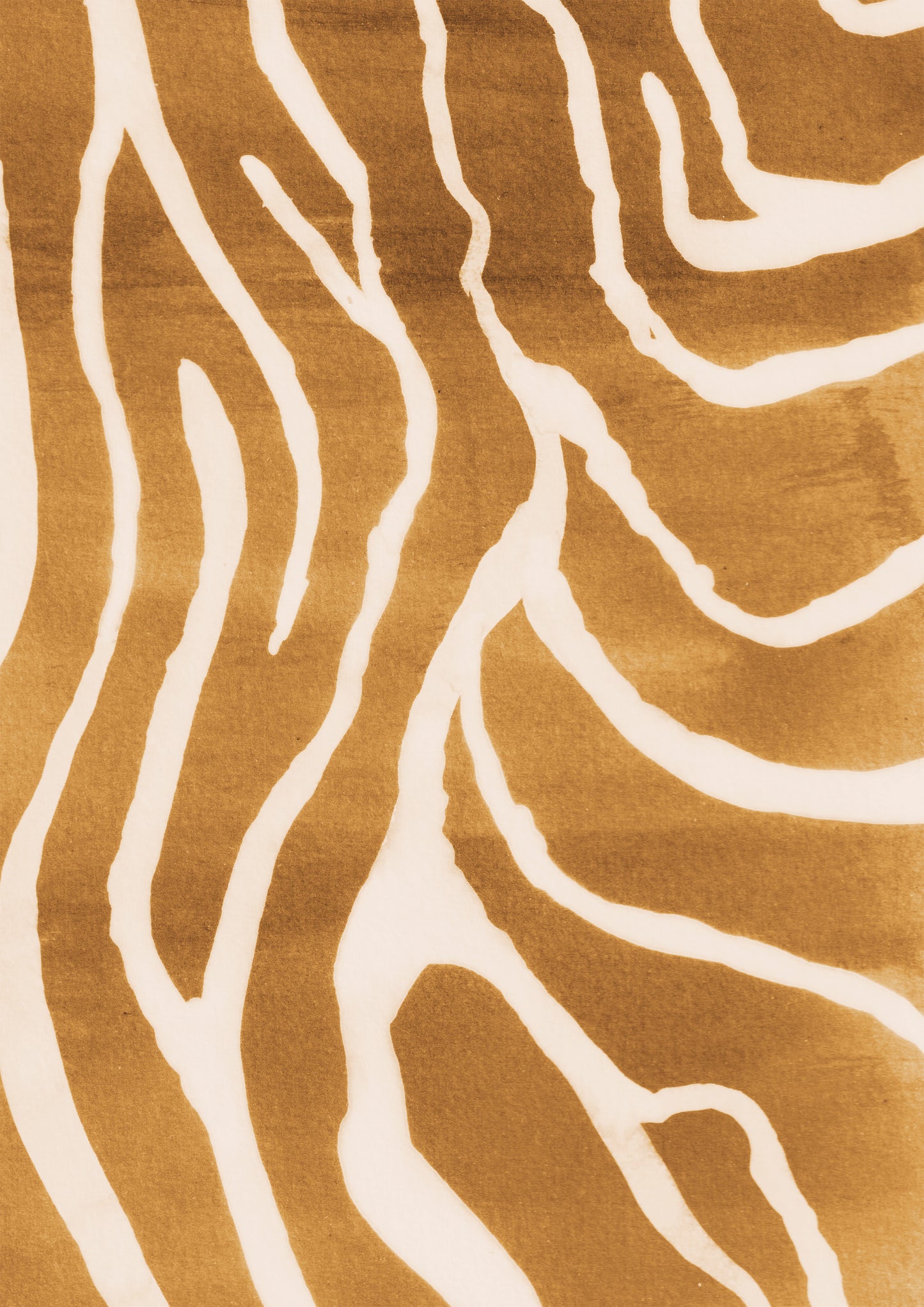 Bali collection sunbleached zebra print in tan giclée print