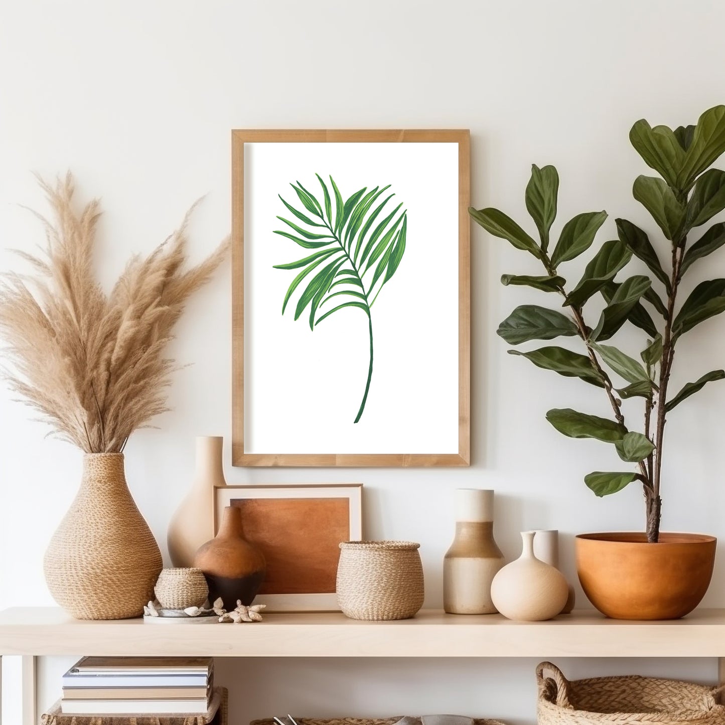 Bali collection Botanical Palm leaf giclée print